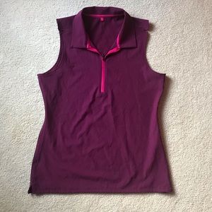 Sleeveless golf shirt women’s